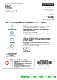 TV Licensing utility business bill,  SCR